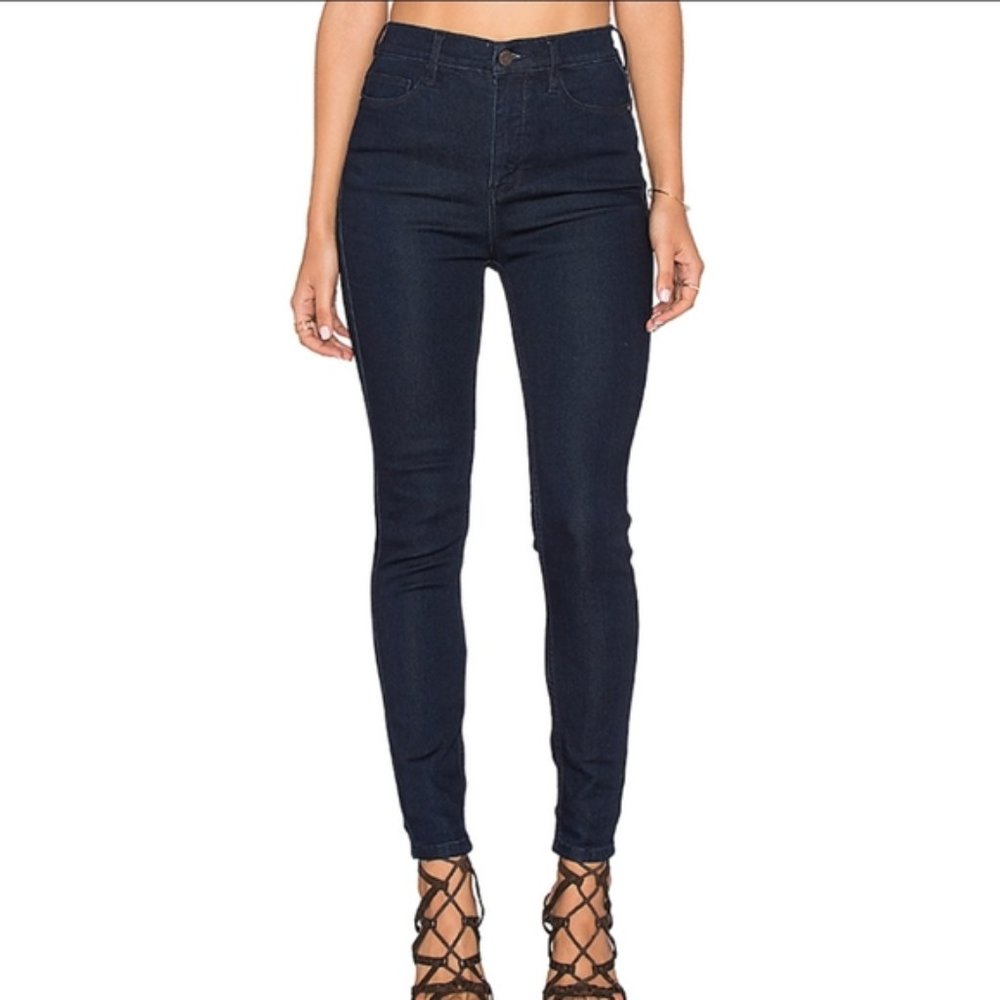 Free People Dark Blue Skinny Jeans 27